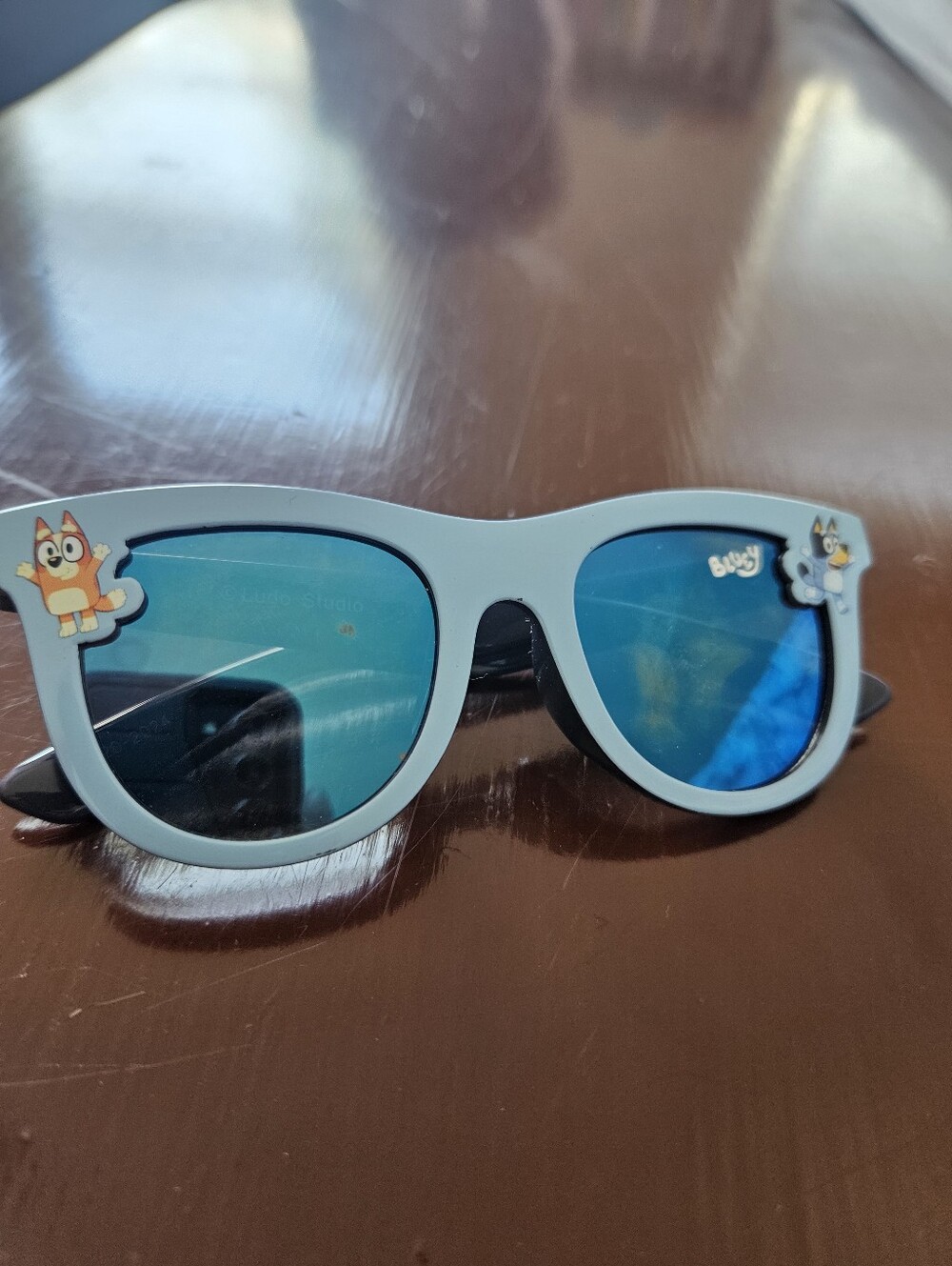 Kids Bluey Mirror Lens Sunglasses with Cartoon Accents